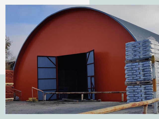 Полукруглые ангары по цене от 612 руб. в Серов