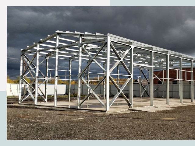 Двускатные ангары в Серов от 612 руб. за квадрат