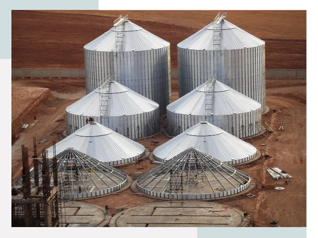 Строительство зерновых силосов в Серове