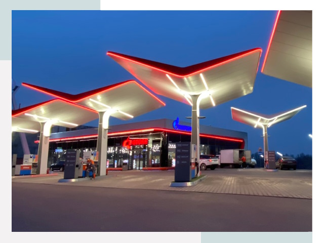 Навесы для АЗС в Серове