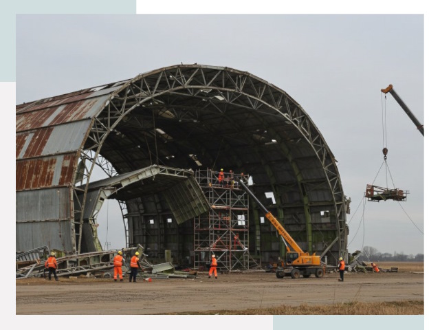 Демонтаж ангаров в Серове