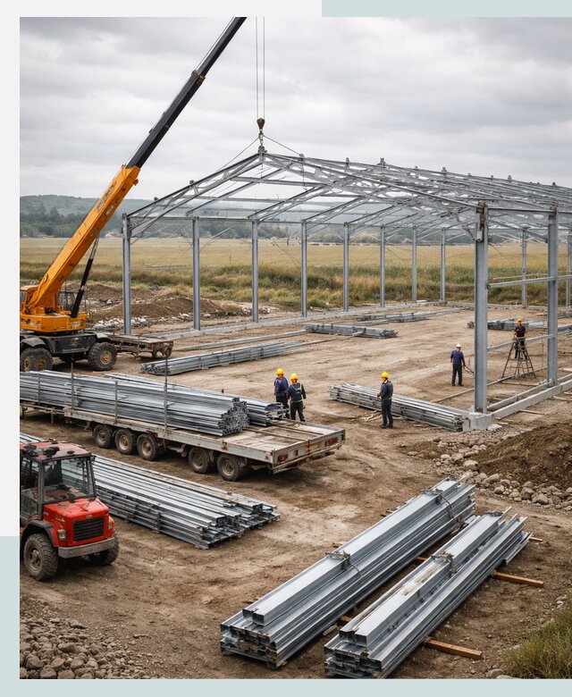 Строительство ангаров для сельхозтехники в Серове под ключ