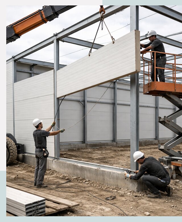 Строительство складов из сэндвич панелей в Серове под ключ