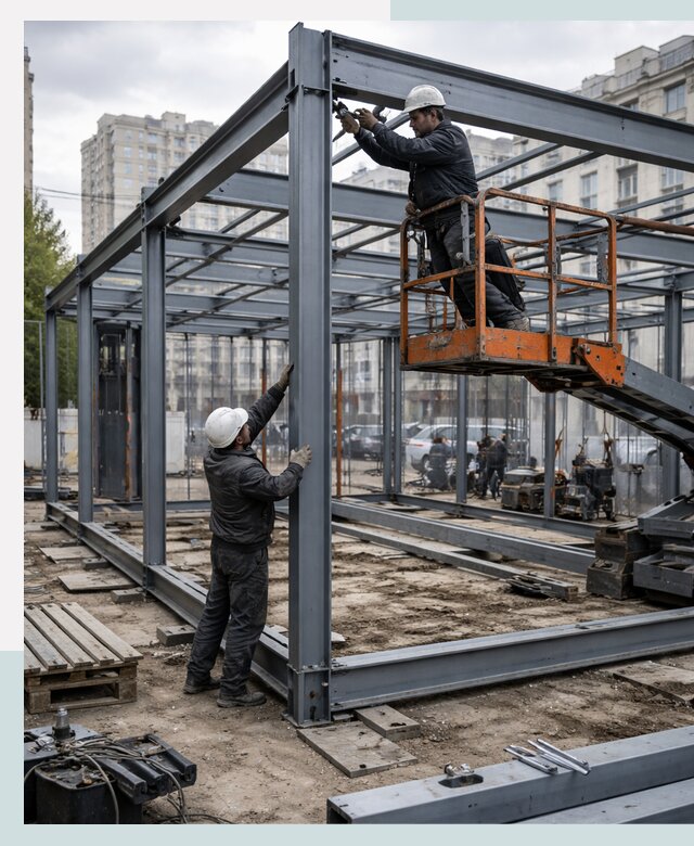 Строительство и монтаж торговых павильонов под ключ в Серове